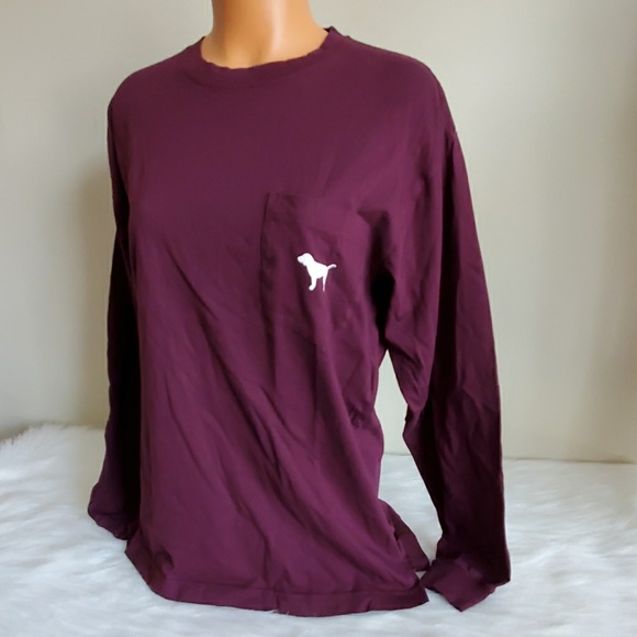 PINK VICTORIA'S SECRET LONG SLEEVE SIZE M - Picture 2 of 5
